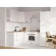 Аурелио Кухонный гарнитур угловой 180х150 см Скрытые «Дорадо», белый/айриш