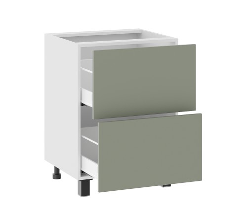 Аурелио Кухонный гарнитур угловой 240х140 см Скрытые «Дорадо», белый/айриш