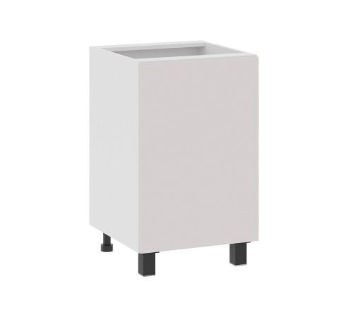 Аурелио Кухонный гарнитур прямой со стеклом 150 см Скрытые «Дорадо», белый/айриш/белый лакобель