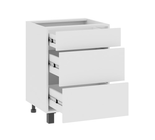 Аурелио Кухонный гарнитур прямой со стеклом 260 см Скрытые «Дорадо», белый/айриш/белый лакобель