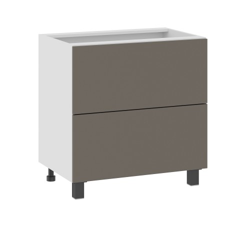 Аурелио Кухонный гарнитур угловой 300х180 см Скрытые «Дорадо», белый/айриш