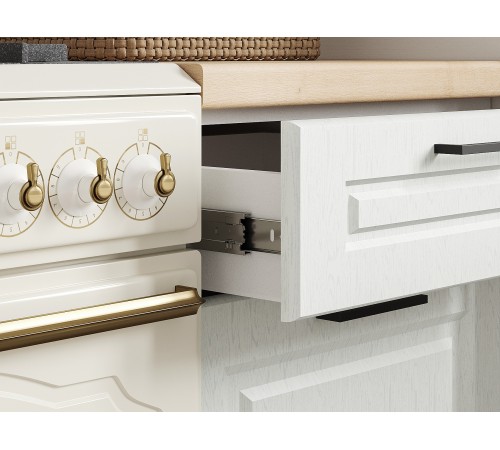 Грейвуд Кухонный гарнитур угловой 210х100 см, белый/арктик