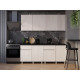 Тренд Кухонный гарнитур прямой 200 см, ясень белый/черный мрамор