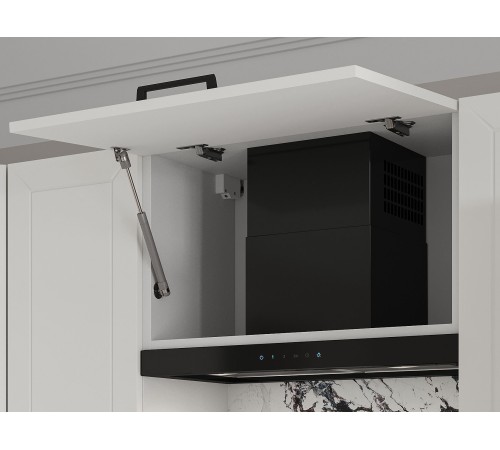 Вектор Кухонный гарнитур угловой 180х150 см, белый/бланж