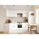 Аурелио Кухонный гарнитур угловой 240х140 см Скрытые «Дорадо», белый/айриш