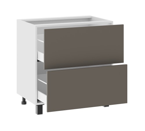 Аурелио Кухонный гарнитур угловой 300х180 см Скрытые «Дорадо», белый/айриш