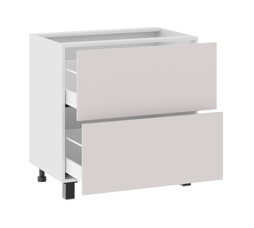 Аурелио Кухонный гарнитур угловой 300х180 см Скрытые «Дорадо», белый/айриш