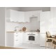 Аурелио Кухонный гарнитур угловой 180х150 см Скрытые «Дорадо», белый/айриш
