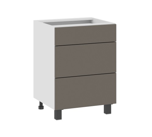 Аурелио Кухонный гарнитур прямой со стеклом 260 см Скрытые «Дорадо», белый/айриш/белый лакобель