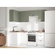 Аурелио Кухонный гарнитур угловой 210х100 см Скрытые «Дорадо», белый/айриш