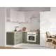 Аурелио Кухонный гарнитур угловой 180х150 см Скрытые «Дорадо», белый/айриш
