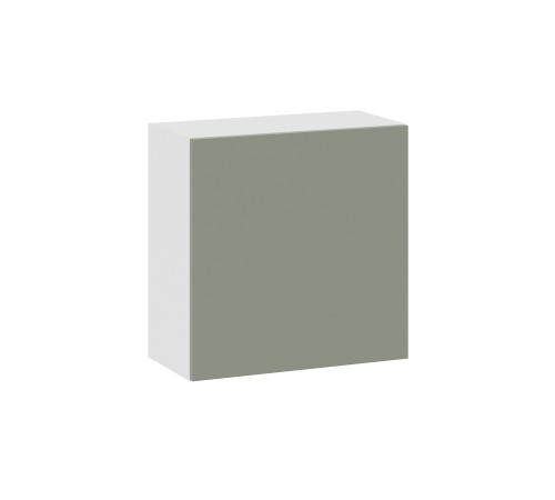 Аурелио Кухонный гарнитур прямой со стеклом 240 см Скрытые «Дорадо», белый/айриш/белый лакобель