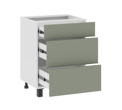 Аурелио Кухонный гарнитур прямой 300 см Скрытые «Дорадо», белый/айриш