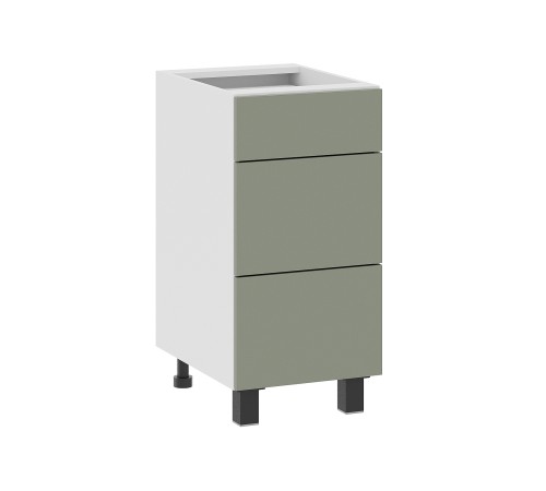 Аурелио Кухонный гарнитур прямой со стеклом 150 см Скрытые «Дорадо», белый/айриш/белый лакобель