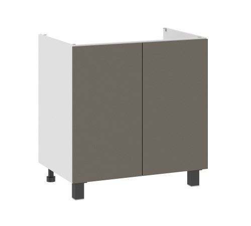 Аурелио Кухонный гарнитур угловой 300х180 см Скрытые «Дорадо», белый/айриш