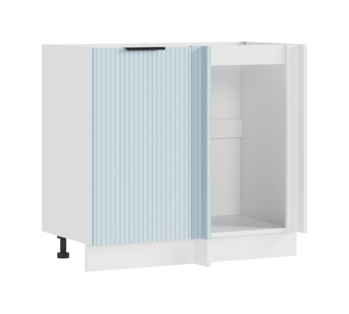 Муссон Кухонный гарнитур угловой 320х220 см, белый/гавань