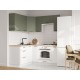 Аурелио Кухонный гарнитур угловой 180х150 см Скрытые «Дорадо», белый/айриш