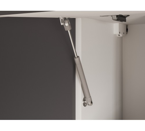 Модус Кухонный гарнитур угловой 210х100 см, белый/графит серый