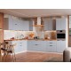 Муссон Кухонный гарнитур угловой 320х220 см, белый/гавань