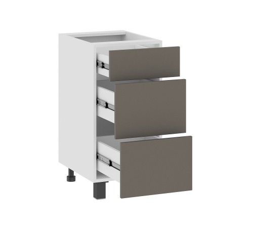 Аурелио Кухонный гарнитур угловой 300х180 см Скрытые «Дорадо», белый/айриш