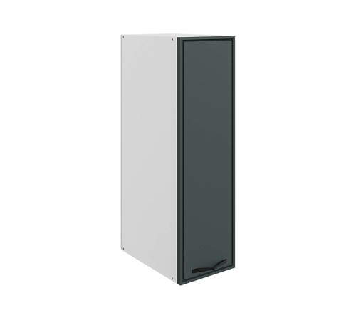 Монако Шкаф навесной 1 дв 20х72 см, белый/грин матовый