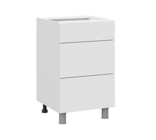 Модерн Стол 3 ящ 50х82,4 см, белый/бланж