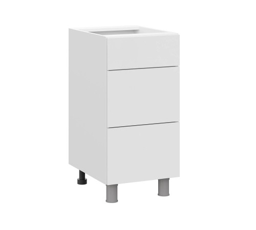 Модерн Стол 3 ящ 40х82,4 см, белый/бланж