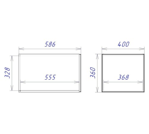 Женева Шкаф антресольный глубокий 1 дверь 60 см, дуб палермо/серый камень