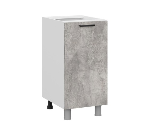 Модус Стол 1 дв 40х82,4 см, белый/цемент светлый