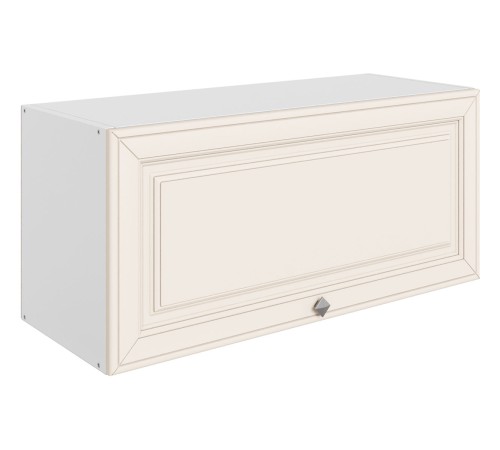 Мишель Шкаф навесной антресольный 1 дв 80х36 см, белый/лен