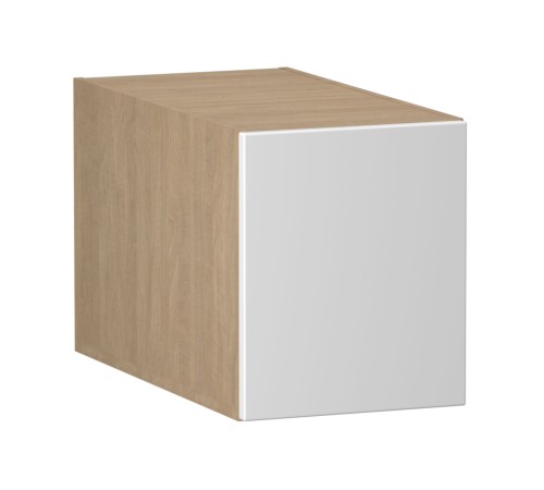 Женева Шкаф антресольный глубокий 1 дверь 60 см, дуб палермо/серый камень