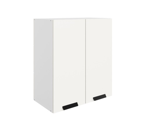 Джаз Шкаф навесной 2 дв 60х72 см, белый/белый