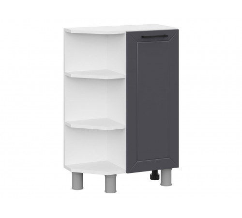 Вектор Стол торцевой полуоткрытый 1 дв 30х82,4х54 см, белый/графит