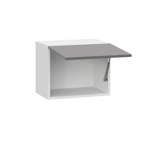 Модерн Шкаф антресольный 1 дв 45х36 см, белый/грей