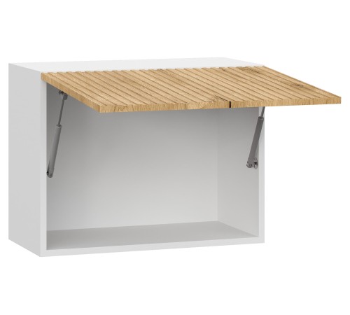 Стайл Навесной шкаф антресольный 1 дв 60х45,6 см, белый/дуб торонто