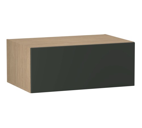 Женева Шкаф антресольный глубокий 1 дверь 60 см, дуб палермо/серый камень