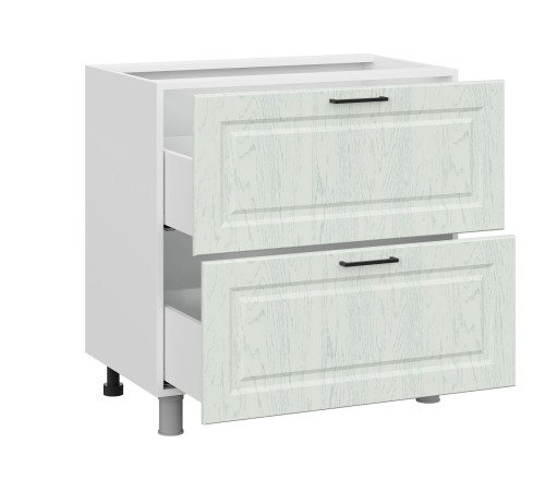 Грейвуд Стол 2 ящ 80х82,4 см, белый/арктик