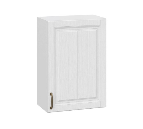 Прованс Шкаф навесной 1 дв 30х72 см, белый/белый текстурный