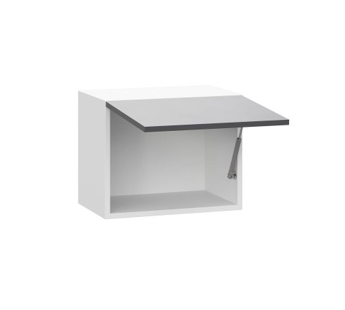 Модерн Шкаф антресольный 1 дв 45х36 см, белый/графит