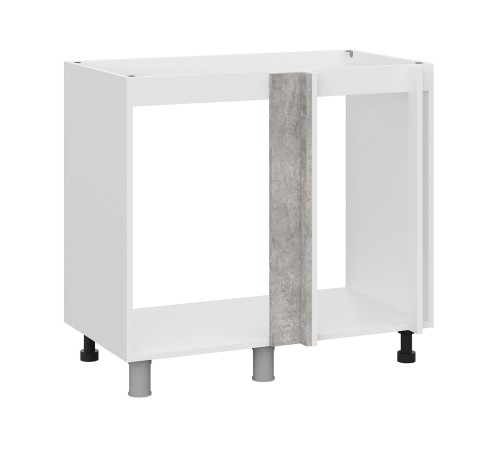 Модус Стол под мойку угловой 1 дв 90х82,4 см, белый/цемент светлый