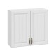 Прованс Шкаф навесной 1 дв 30х72 см, белый/белый текстурный