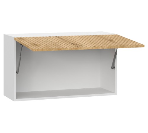 Стайл Навесной шкаф антресольный 1 дв 80х45,6 см, белый/дуб торонто