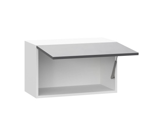 Модерн Шкаф антресольный 1 дв 60х36 см, белый/графит