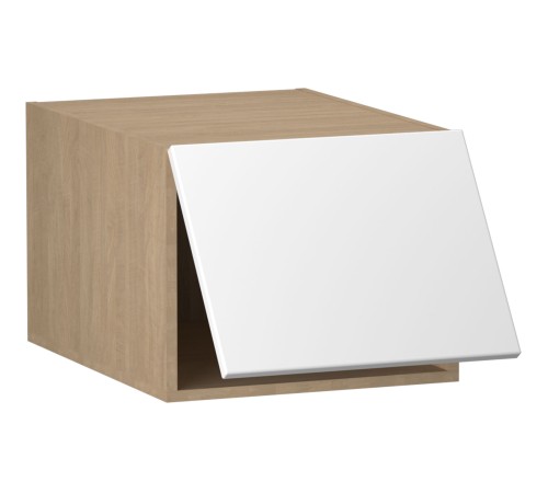 Женева Шкаф антресольный глубокий 1 дверь 60 см, дуб палермо/серый камень