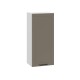 Вектор Шкаф 1 дв 30х91,2 см, белый/базальт