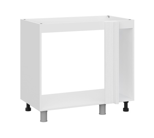 Прованс Стол под мойку угловой 2 дв 90х82,4х50,6 для узкого 400 мм, белый/белый текстурный