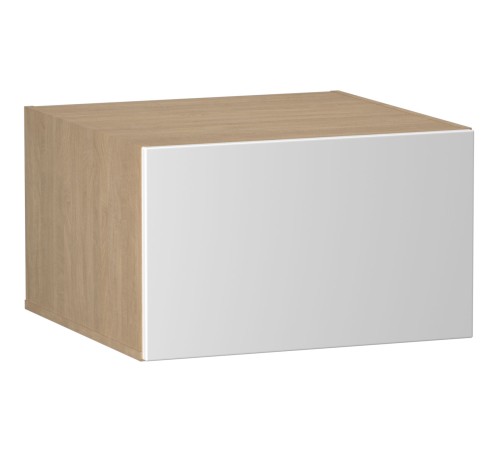 Женева Шкаф антресольный глубокий 1 дверь 60 см, дуб палермо/серый камень