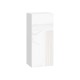 Стрэйт Шкаф 1 дв 40х91,2 см, белый/белый глянец