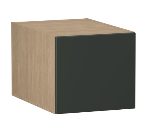 Женева Шкаф антресольный глубокий 1 дверь 60 см, дуб палермо/серый камень