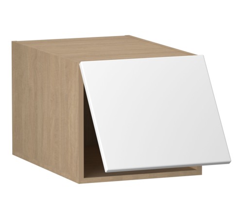 Женева Шкаф антресольный глубокий 1 дверь 60 см, дуб палермо/серый камень